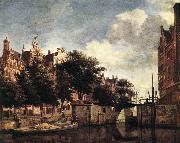 HEYDEN, Jan van der The Martelaarsgracht in Amsterdam oil on canvas